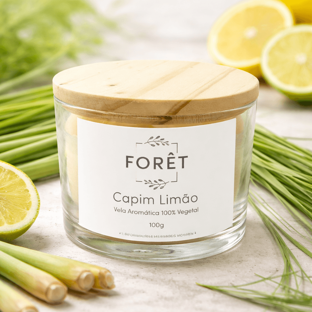 vela aromática capim limão