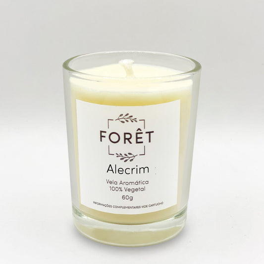 60g Vela Aromática Alecrim Forêt Vela Perfumada