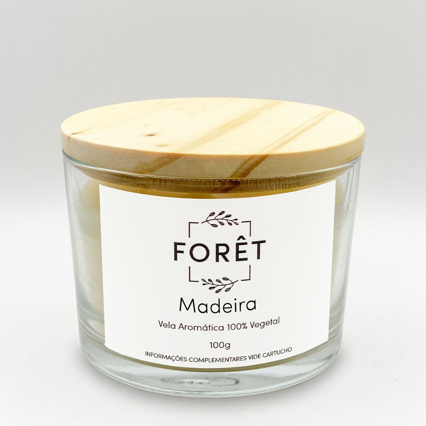 100g Vela Aromática Madeira Forêt Vela Perfumada